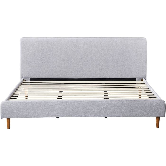Bendigo Bed Frame -Queen - Fabric - Light Grey
