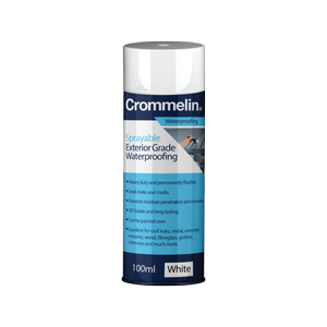 Crommelin 100ml White Sprayable Exterior Grade Waterproofing