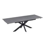Simeon Rectangular Extension Kitchen Dining Table 160-240cm Bulgarian Grey Ceramic