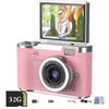 Digital Camera With Flip Screen Pink