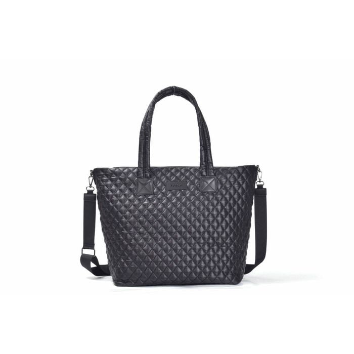 Tosca Metro Large Travel Tote Bag w/ Detachable Shoulder Strap Black
