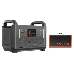 VoltX 1200W 1152Wh Portable Power Station + 100W Solar Panel