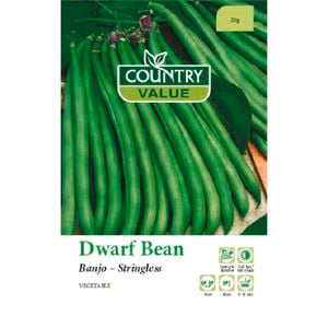 Country Value Seed Dwarf Bean Banjo