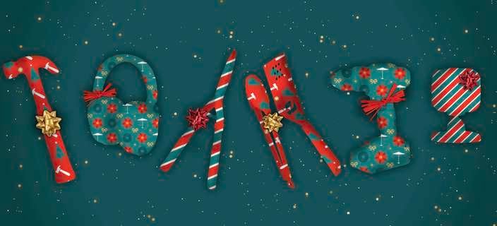 Gift wrapped 2025 Christmas background
