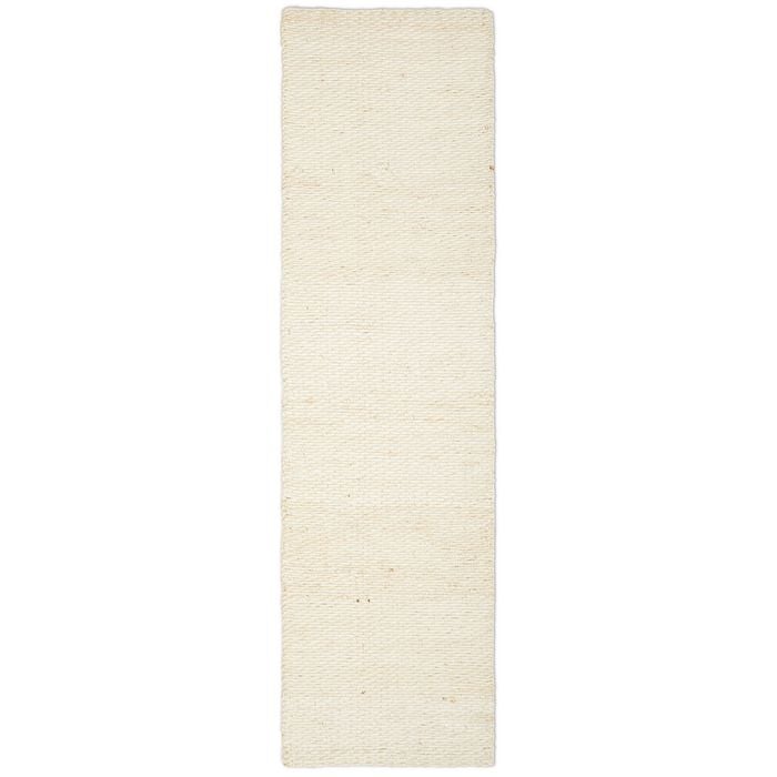 The Rug Connection Bee Off White 300x80cm - Medium Runner Hand Loomed Jute Indoor Rug