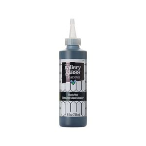 Plaid 237ml Black Gallery Glass Liquid Leading