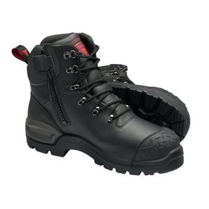 John Bull Unisex Black 4988 Rockhopper 3.0 Zip Side Safety Boot - UK Size 5