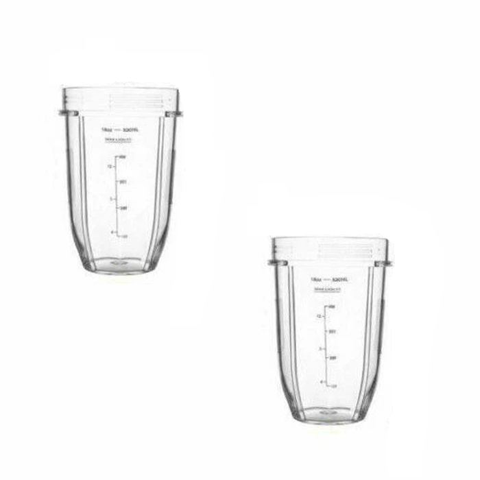 Provecta 2 Pack 18oz Replacement Cups Compatible With Nutri Ninja Auto IQ Blender