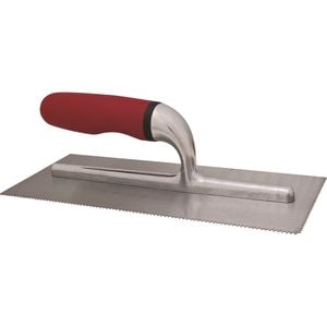 DTA Australia 4mm V-Notch Bright Steel Trowel