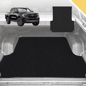 Outback GT 6D Pro Ute Tub Mat for Ford Ranger Dual Cab 2022-Current (With Spray On Liner or No Liner) - Black