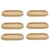 6pk Boyle Wood Trinket Tray/organiser Craft Project For Jewellery/keys 20x10x2cm