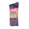 Tradie Women's Multi Heavy Duty Cotton Crew Socks 2 Pack Size 5-8