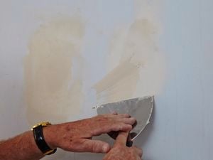 DIY Step Image - How to fix a hole in a plaster wall . Blob storage upload.