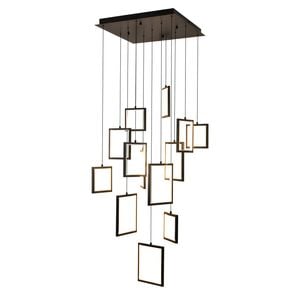 Dahli 13 Light Pendant - Black-3K