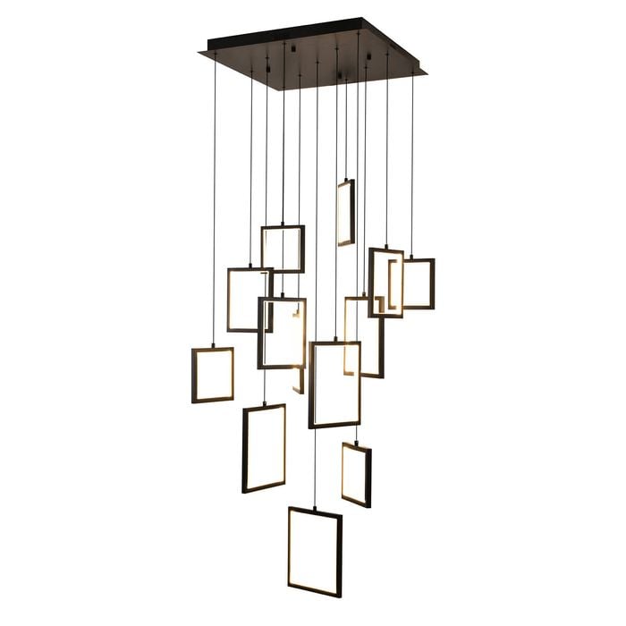 Dahli 13 Light Pendant - Black-3K