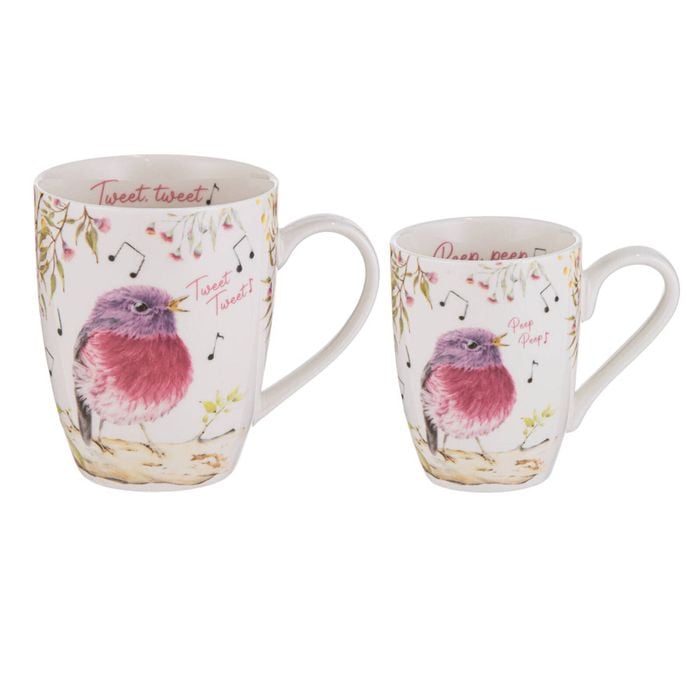 Ashdene Mini Me Tweet Tweet & Peep Peep 2 Piece Mug Gift Set