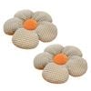 Soga 2x Orange Flower Floor Cushion Throw Pillow Home Decor