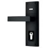 Gainsborough Matte Black Contemporary Angular Double Cylinder Trilock Leverset