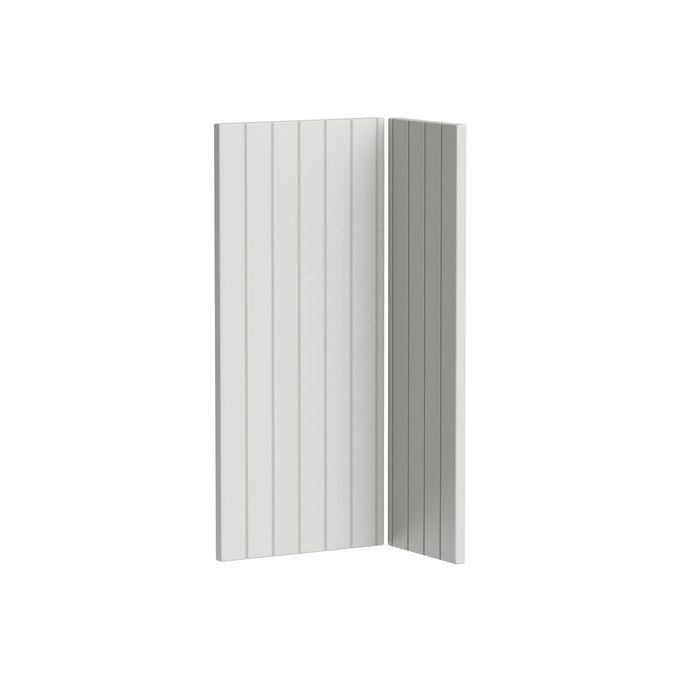 Kaboodle 800 x 900mm Sesame Salt V-Groove Corner Base Cabinet Doors