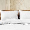 Doux 100% Linen Pillowcase Set 48cm x 74cm + 16cm - White