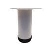 Adoored 60 x 150mm White Round Metal Furniture Leg