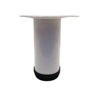 Adoored 60 x 150mm White Round Metal Furniture Leg