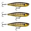 3x Rapala 8.5cm Precision Xtreme Pencil Freshwater Fishing Lure -Glassy Gill UV
