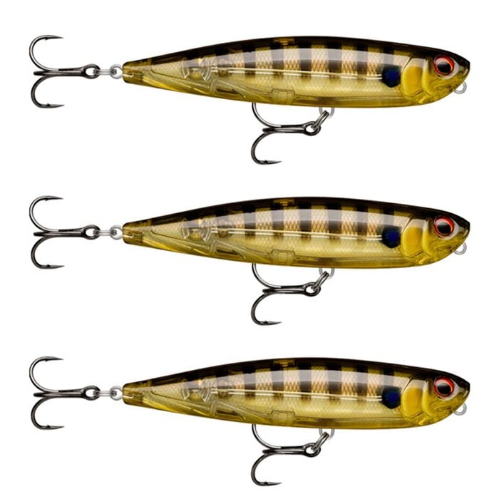 3x Rapala 8.5cm Precision Xtreme Pencil Freshwater Fishing Lure -Glassy Gill UV