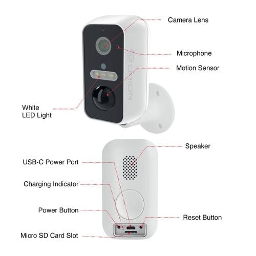 Orion Grid Connect Smart Rechargeable 2KPro Security Camera Bunnings Australia