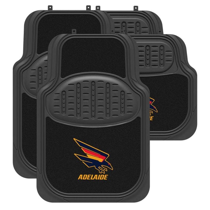 ADELAIDE CROWS Official AFL Universal Rubber Car Floor Mats Carpet New Design
