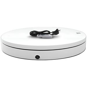Christabelle 80cm 200kg Commercial Electric Shop Display Rotating Turntable Platform with Power Outlet - White