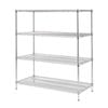 Vogue Wire Shelving Kit 4 Tier 1830x610mm Commercial Storage Kitchen Rack