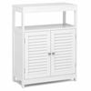 Costway Wooden Storage Cabinet 2 Doors Sideboard Kitchen White