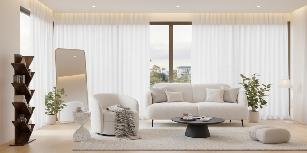 Levede 3-Seater Sherpa Fleece Cloud Sofa White