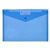 Marbig A4 Document Wallet with Button (Blue)