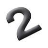 Sandleford 50mm Black Mode Self Adhesive House Number 2