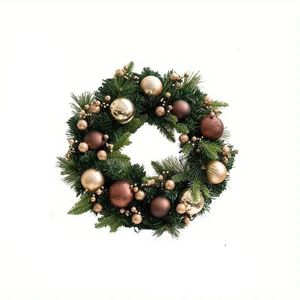 Lifebay Christmas Ball Flower Wreath Door Hanging Decoration