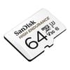 SanDisk 64GB High Endurance MicroSD Card [SDSQQNR-064G-GN6IA]