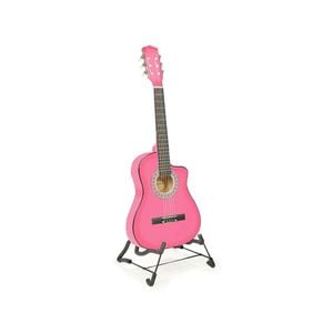 38in Cutaway Acoustic Guitar with guitar bag - Pink