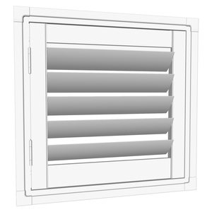 EasyAS 610 x 600mm White Adjustable Plantation Shutter