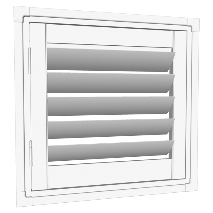 EasyAS 610 x 600mm White Adjustable Plantation Shutter