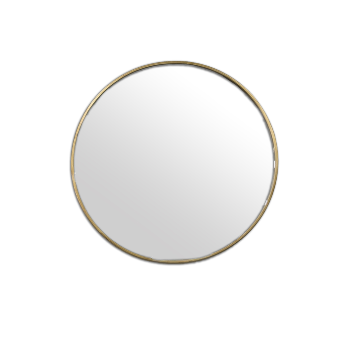 Elegant Collections Gold 100cm Round Mirror