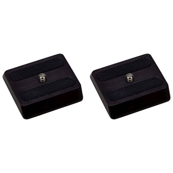 2PK Benro PH08 Snap-In QR Plate Tripod Camera Mount Accessory Black