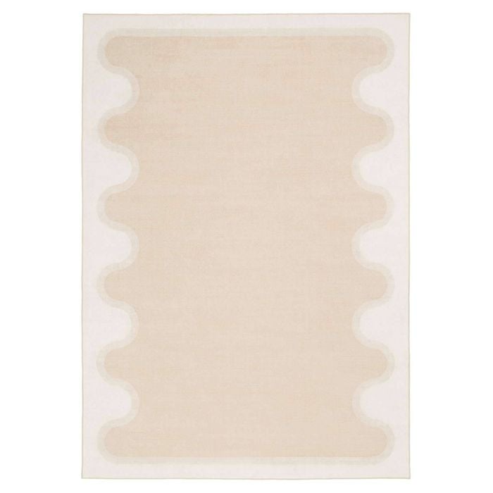 Loopsie-230cm X 160cm-hanauma Beige And Cream Washable Rug