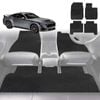 6D Diamond Car Floor Mats for Ford Mustang 2015-2024-Full Set-Black-Outback GT