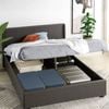 Zinus Double Maddon Bed Gas Lift Bed Frame Storage - Dark Grey