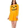 Pumpkin Face Womens Plus Size Halloween Costume Dress - Xlarge