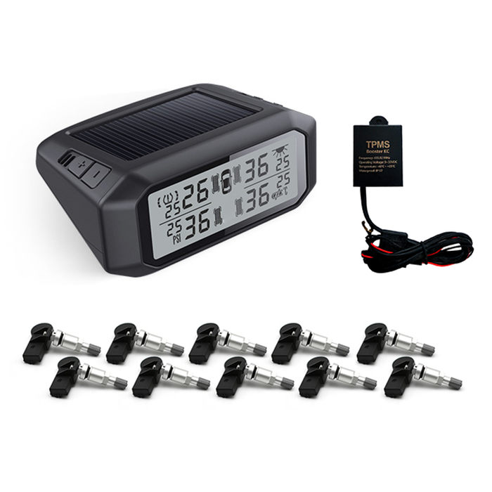 Promata Mata 1  Solar Powered Tyre Pressure Monitor - 10 Internal Sensors - With Booster