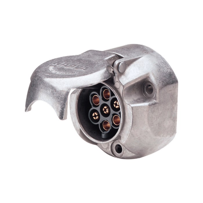 Narva Trailer Accessory 7 Pin Round Metal Socket