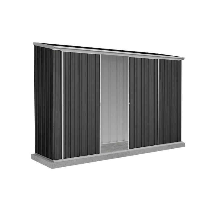 Absco Sheds 3.0 x 0.78 x 1.95m Monument Ezislider Double Sliding Door Garden Shed